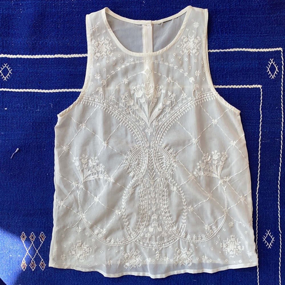 Sandro embroidered top